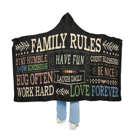 Family Rules Snuggle Blanket