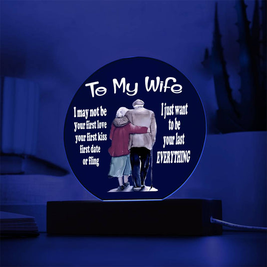 To My Wife Acrylic Plaque