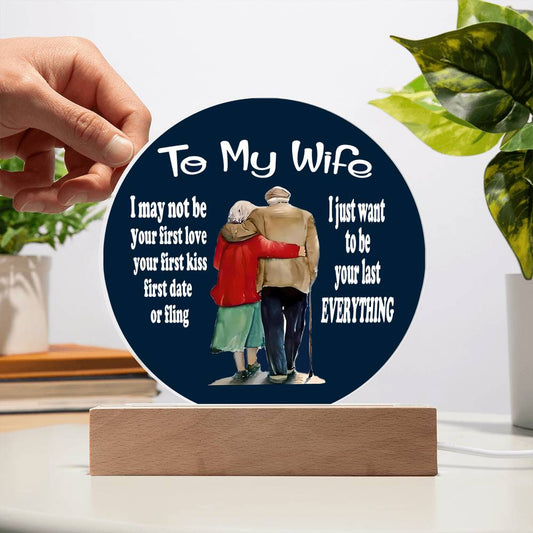 To My Wife Acrylic Plaque