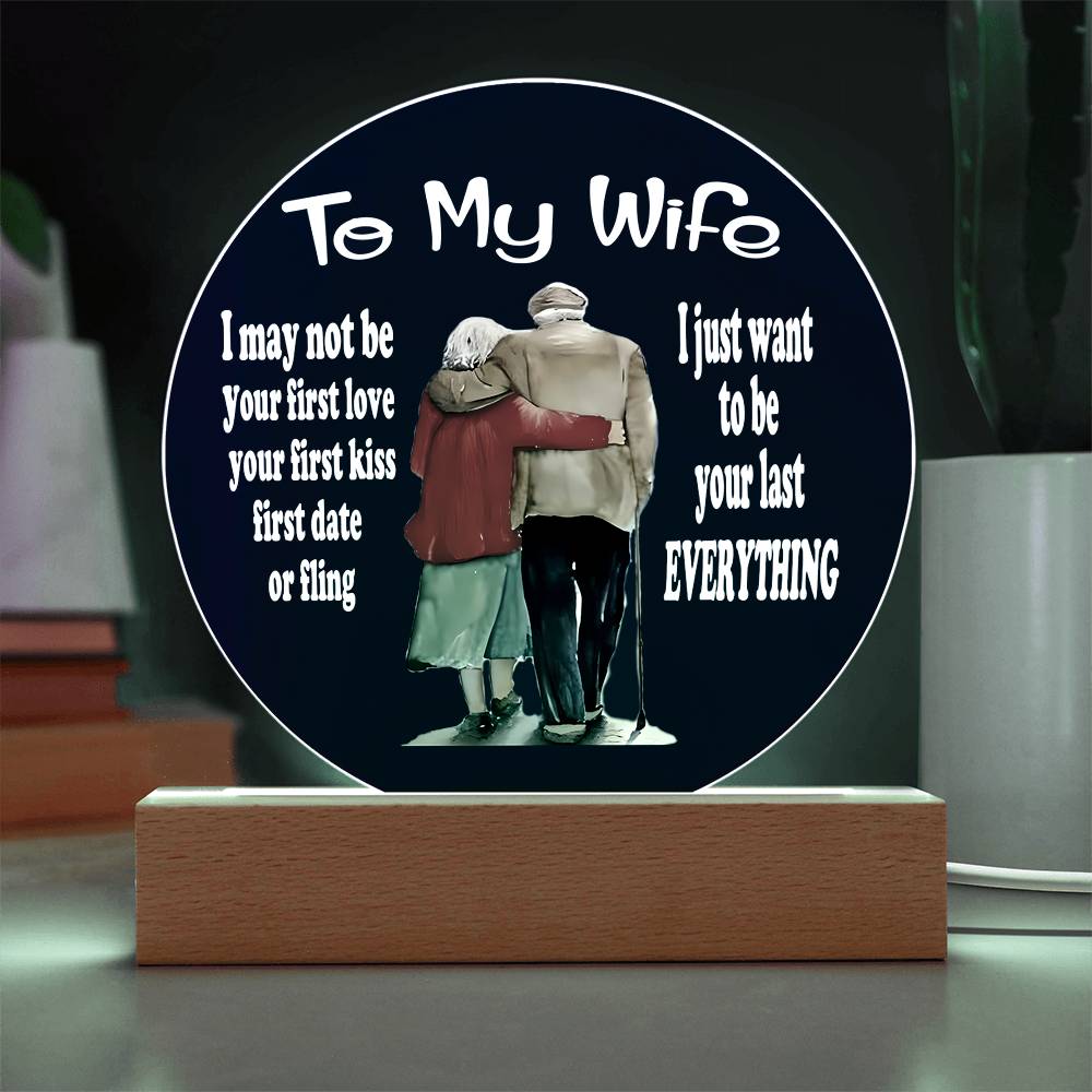 To My Wife Acrylic Plaque