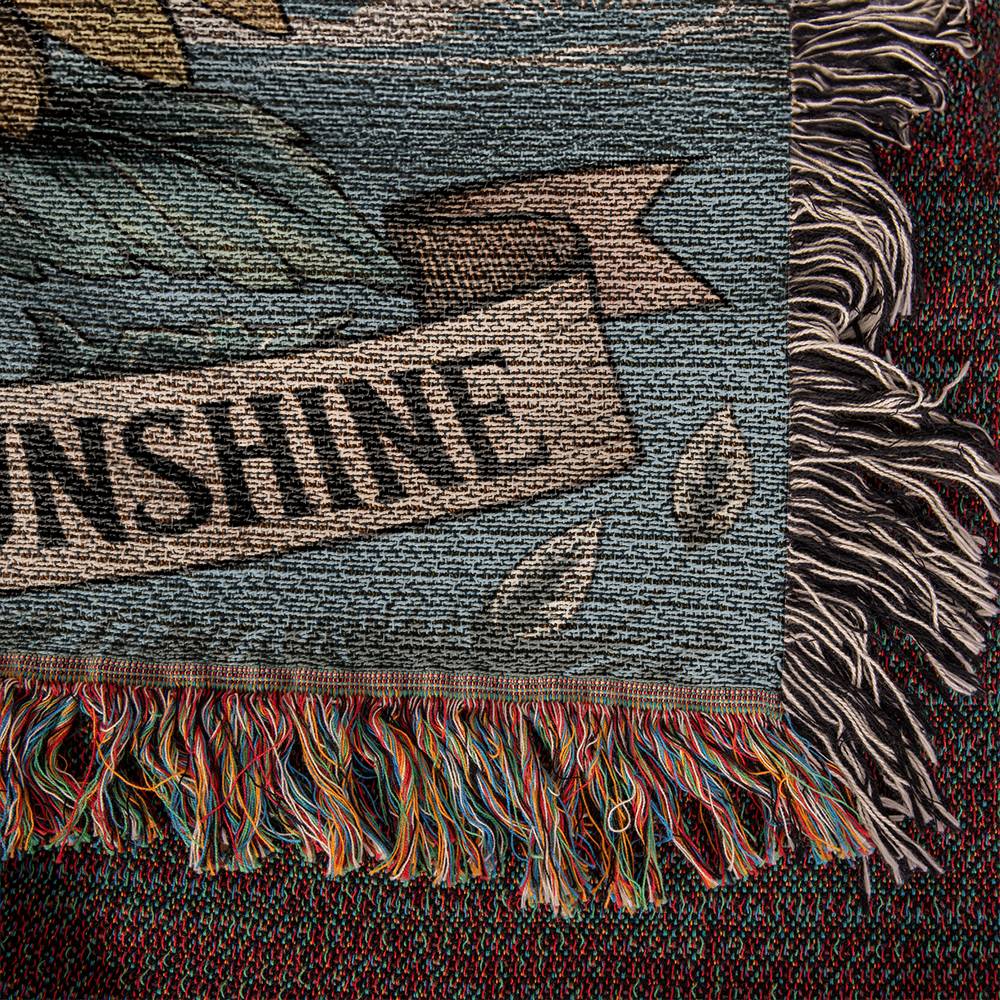 To My Daughter You Are My Sunshine Woven Blanket