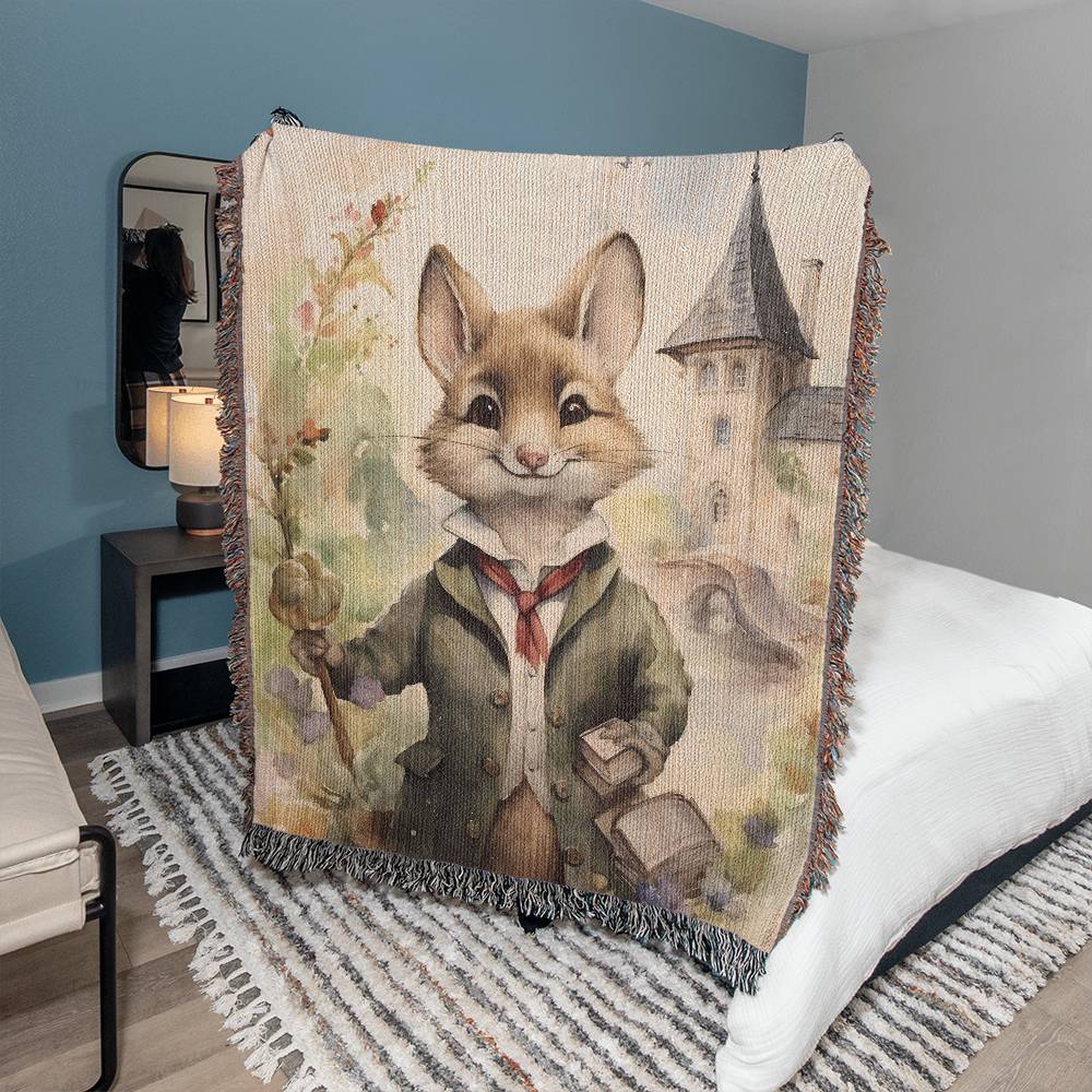 Mr Fox Woven Blanket