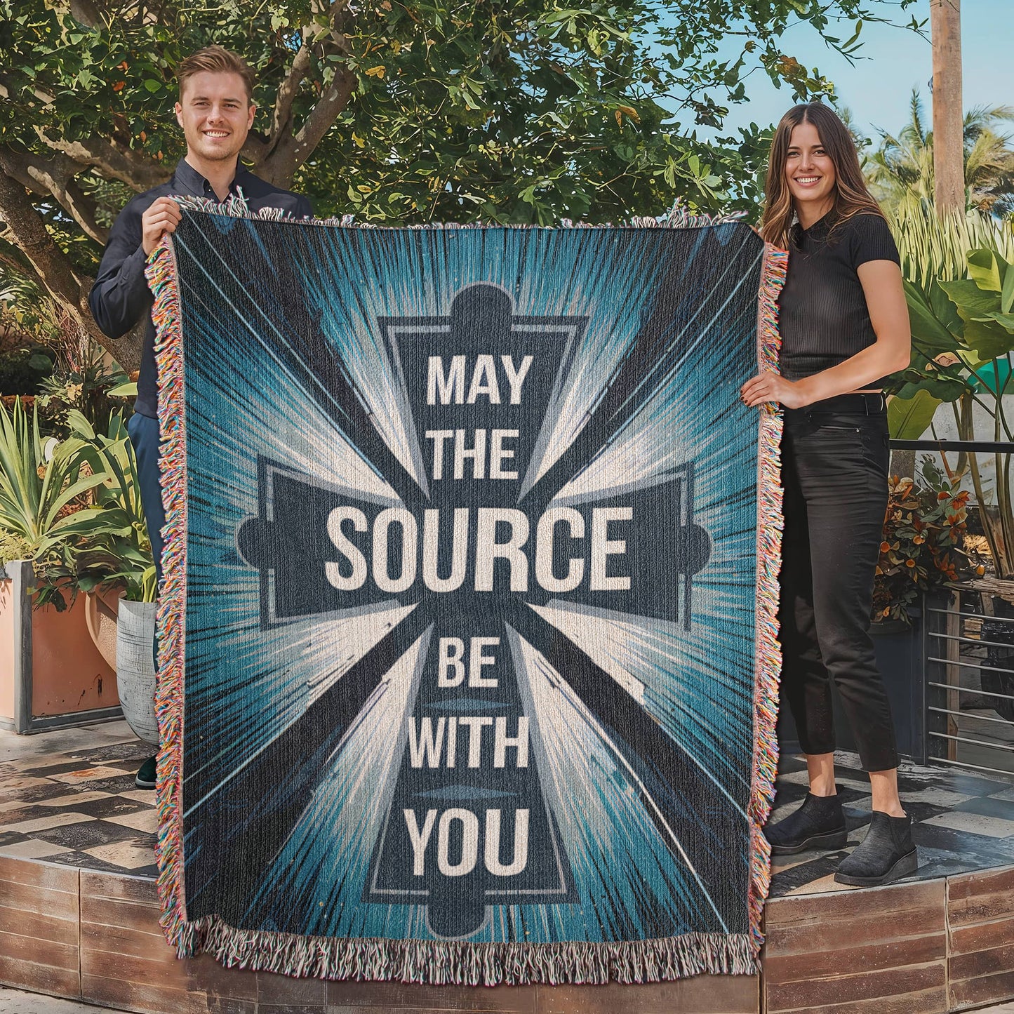 May The Source Woven Blanket