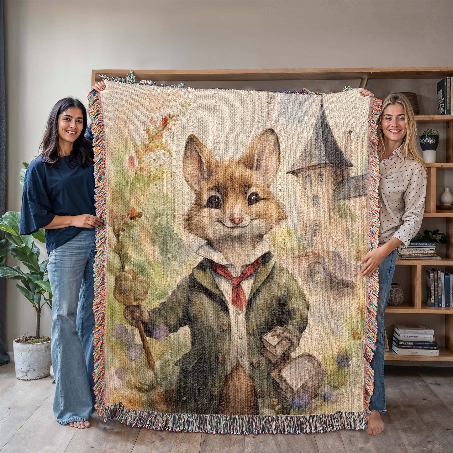 Mr Fox Woven Blanket