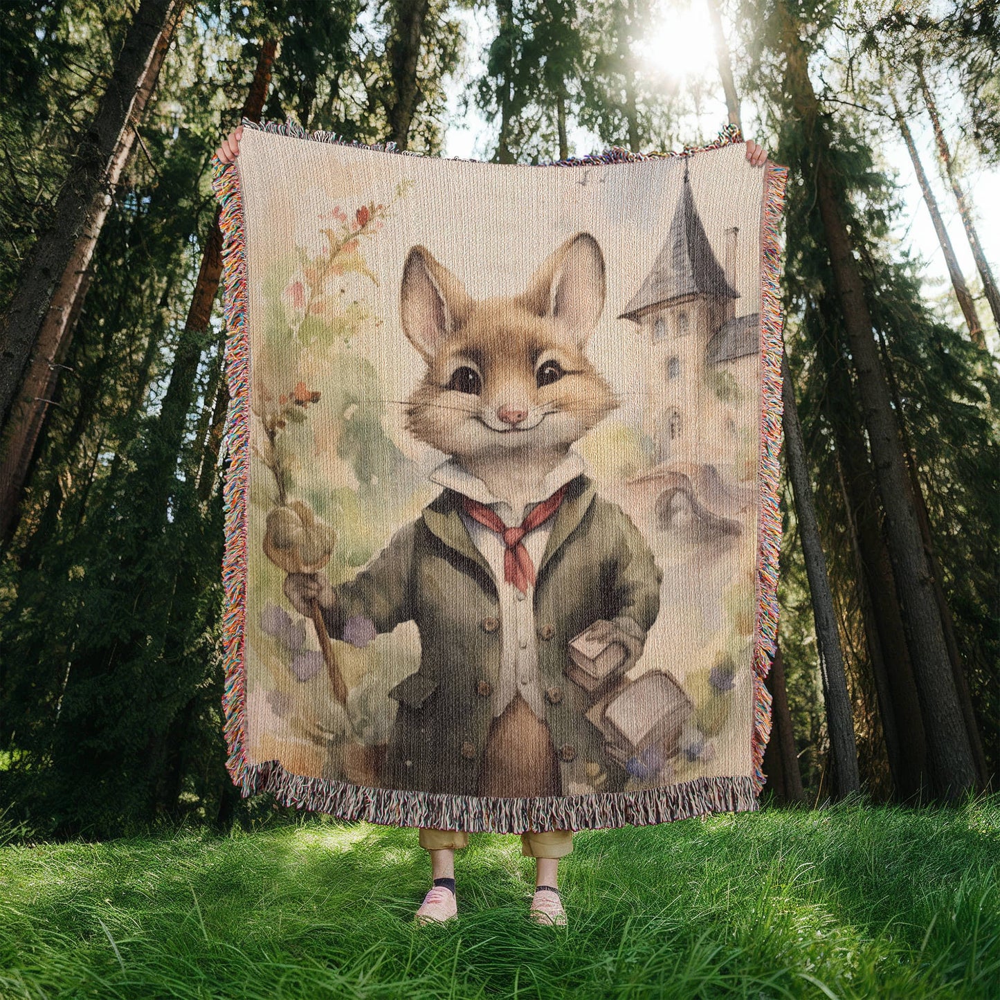 Mr Fox Woven Blanket