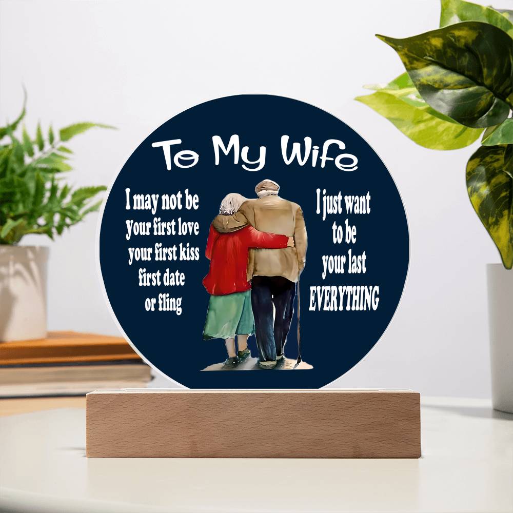 To My Wife Acrylic Plaque