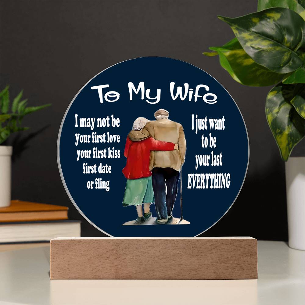 To My Wife Acrylic Plaque