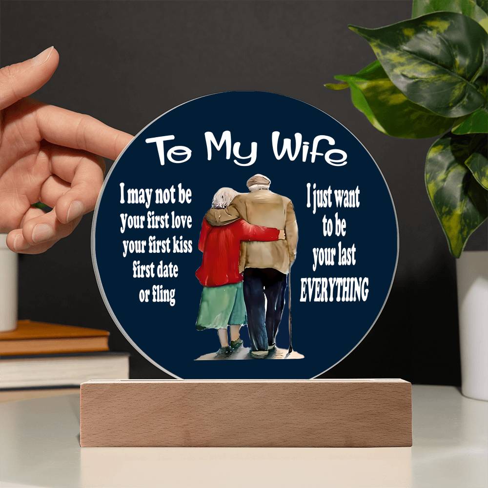 To My Wife Acrylic Plaque