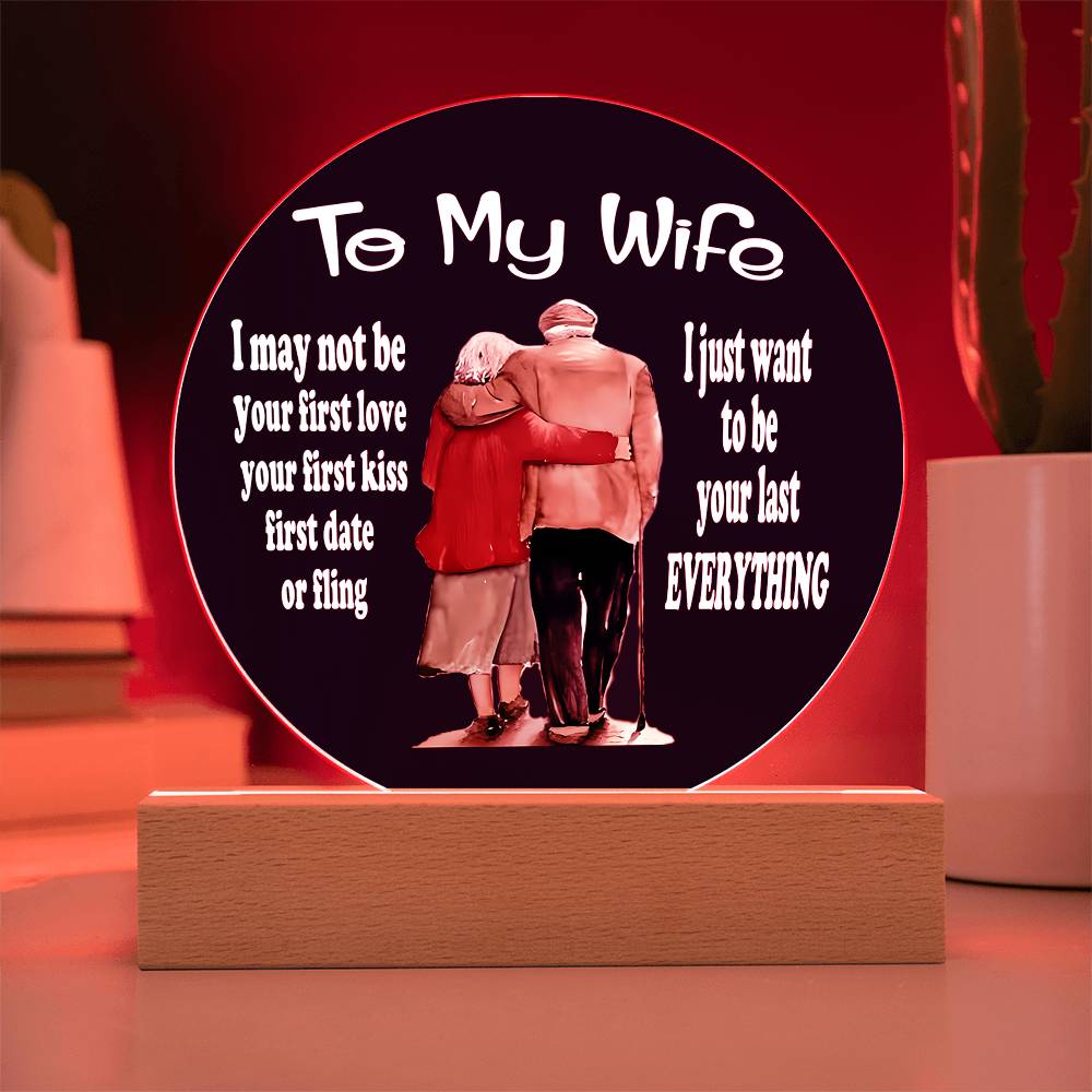 To My Wife Acrylic Plaque