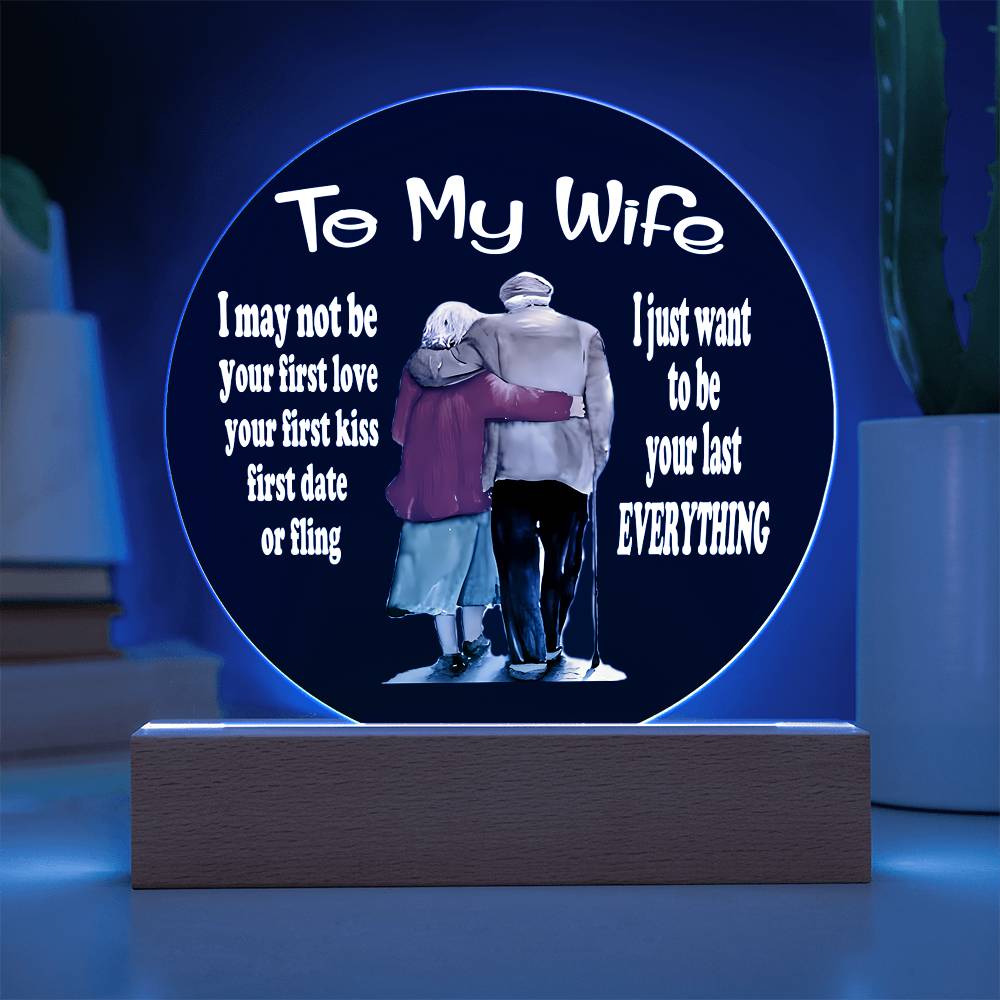 To My Wife Acrylic Plaque