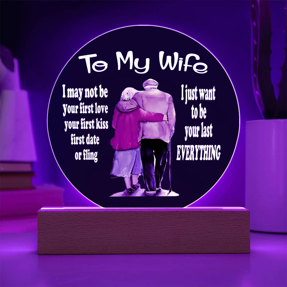 To My Wife Acrylic Plaque