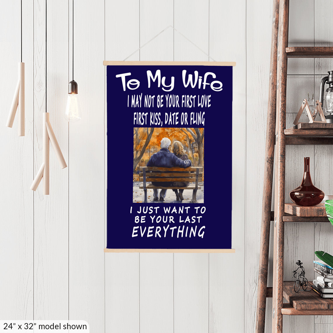 To My Wife Hanging Canvas