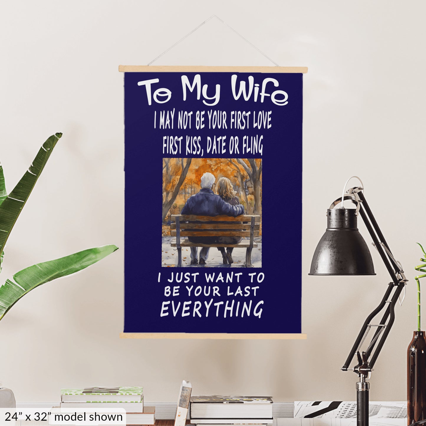 To My Wife Hanging Canvas