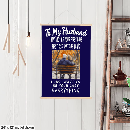 To My Husband Hanging Canvas