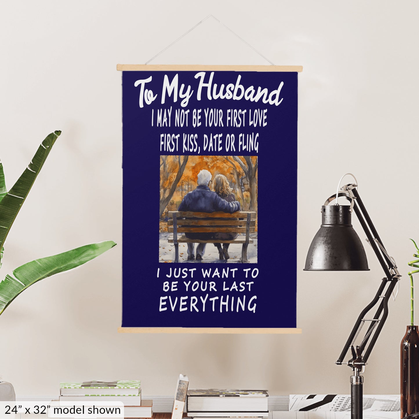 To My Husband Hanging Canvas