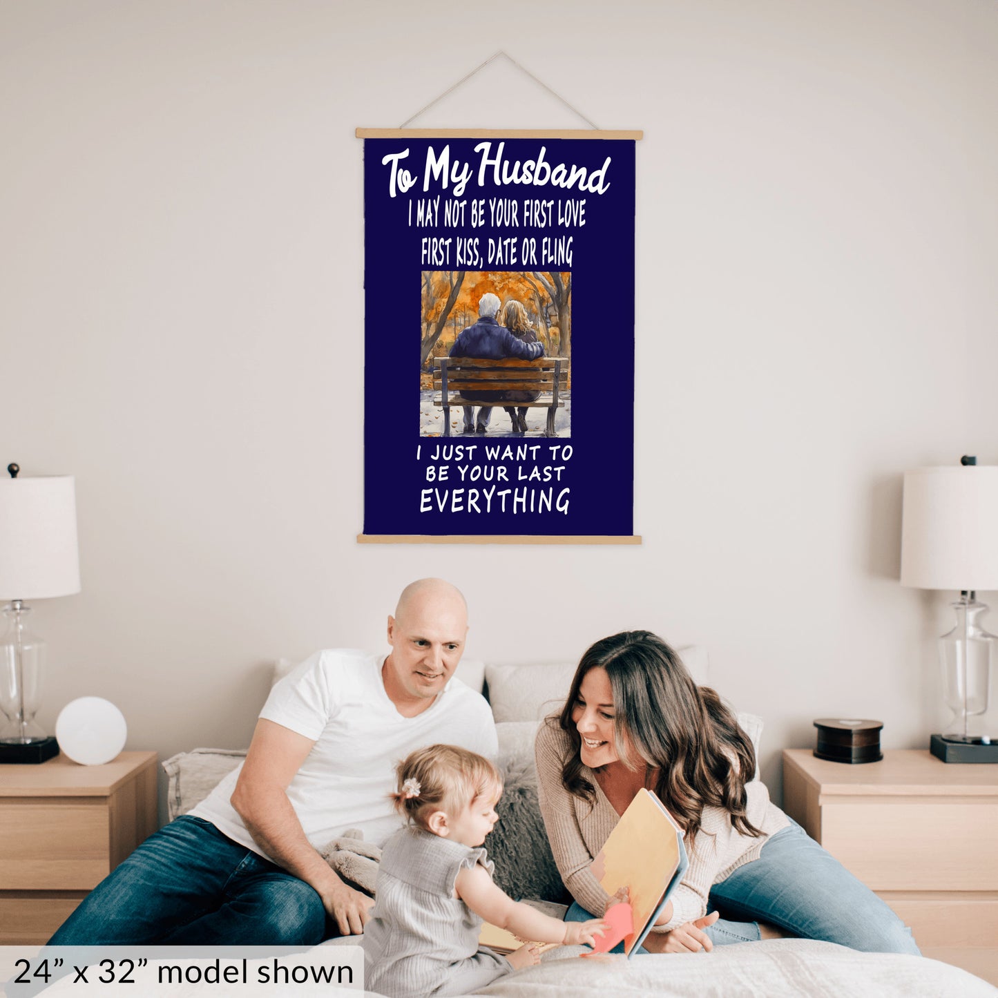 To My Husband Hanging Canvas