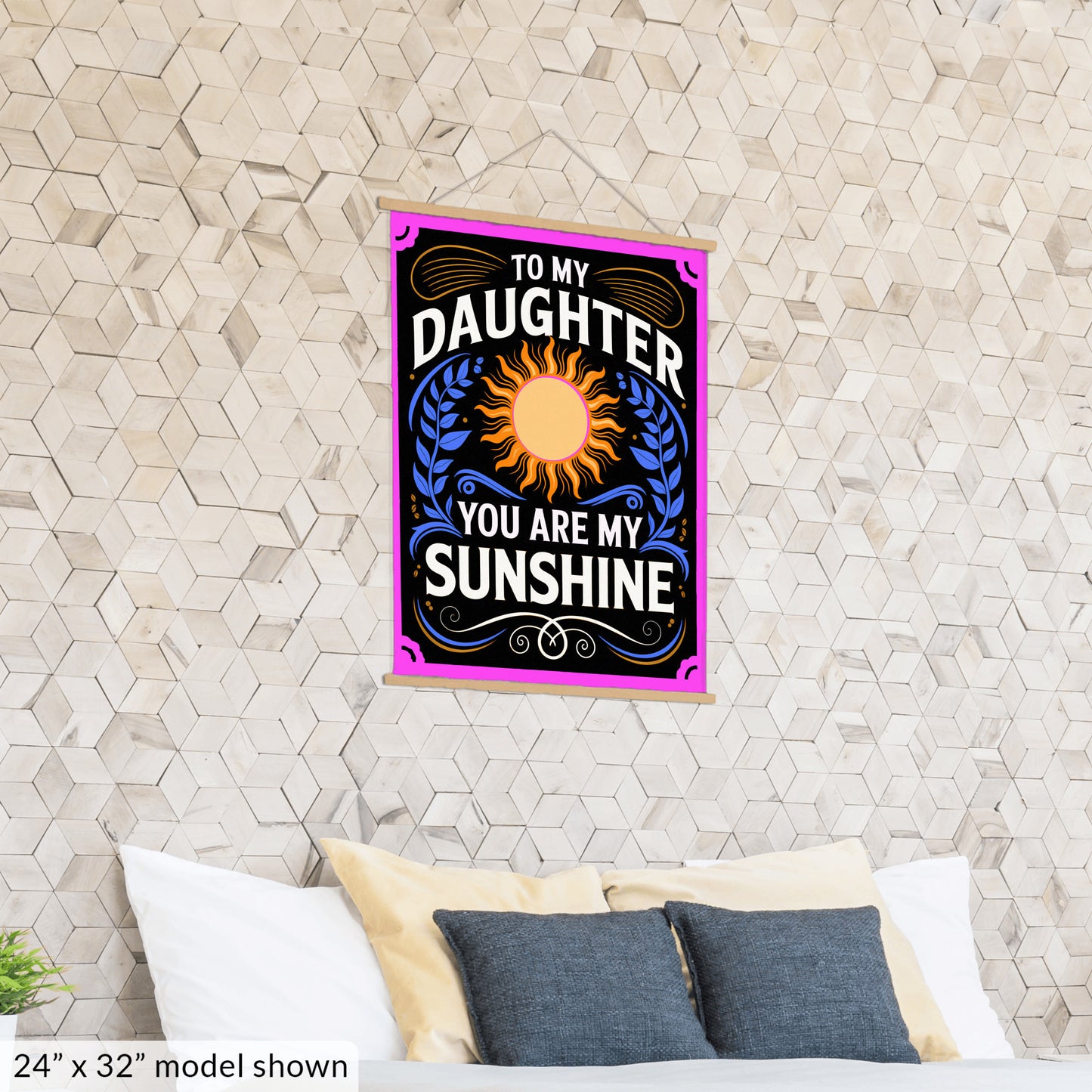 To My Daughter Hanging Canvas