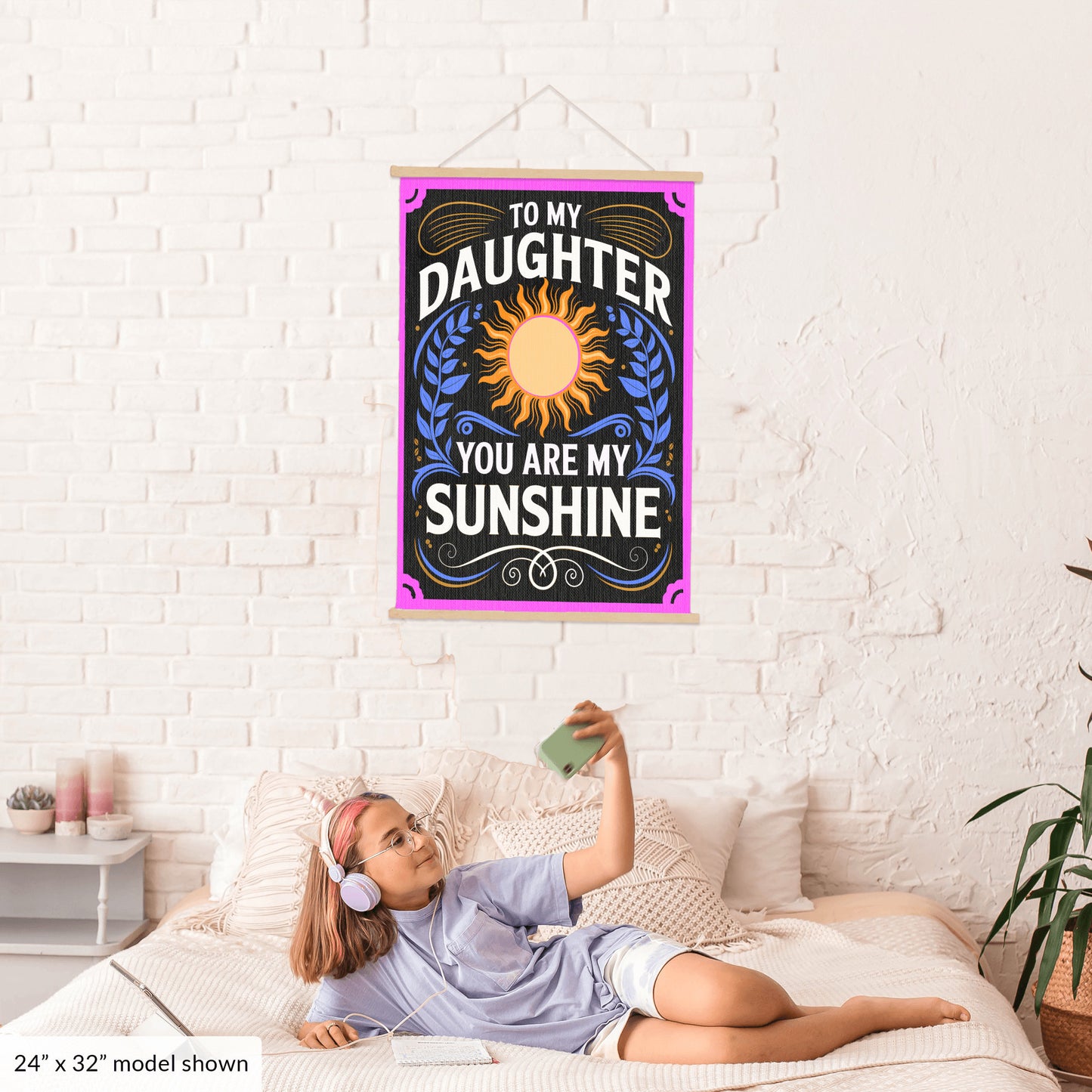 To My Daughter Hanging Canvas